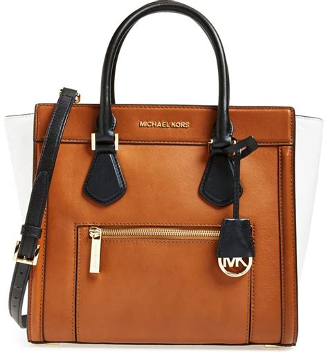 michael kors colette large satchel|michael kors satchel crossbody bag.